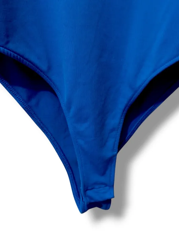 ZARA | EUC Turkey Bright Royal Blue High Neck Stretch Sleeveless Bodysuit (S) - Image 5