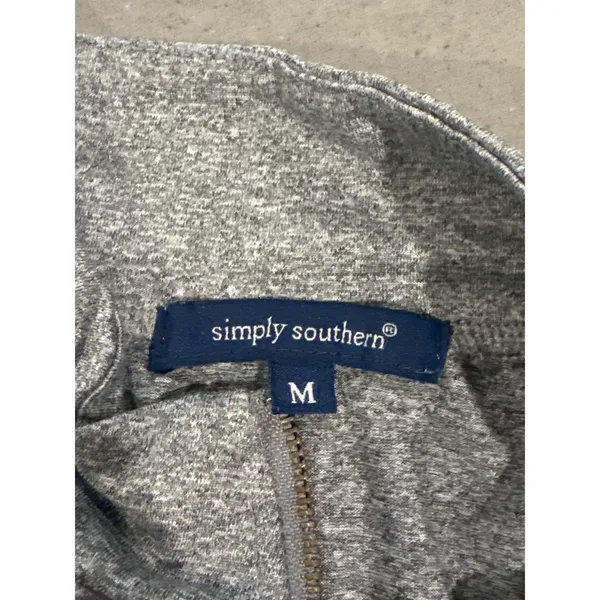 Simply Southern‎ Full Zip Jacket Gray Medium Athleisure Activewear Womens - Image 5