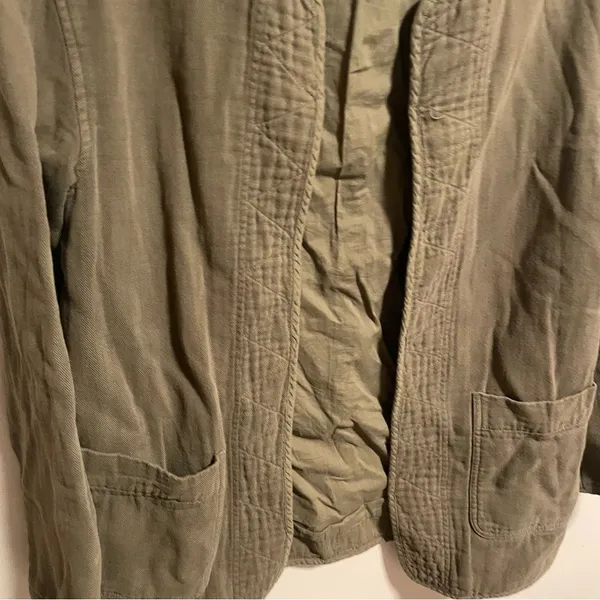 Aritzia Wilfred Free Green Open Cardigan Jacket- Size XS - Image 5