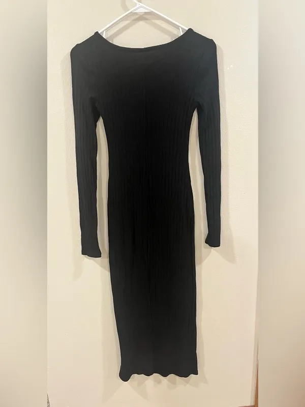 Wild Fable Ribbed Long Sleeve Maxi Dress-XS - Image 2