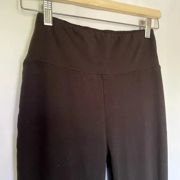 Lightweight‎ black flare leggings high waist women's size S casual workout pants - Image 2