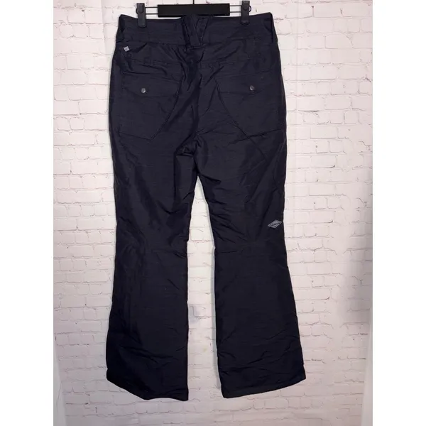 Columbia Womens Bugaboo Omni-Heat Insulated Snow Pants Charcoal Grey Black Small - Image 3