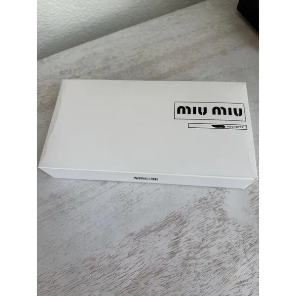 NIB Miu Miu Red Hearts Clutch Crossbody - Image 8