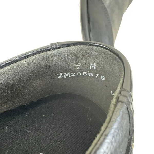 Munro Walking Wedge Black Pebbled & Patent Leather Slip On Low Heeled‎ Size 9 - Image 8