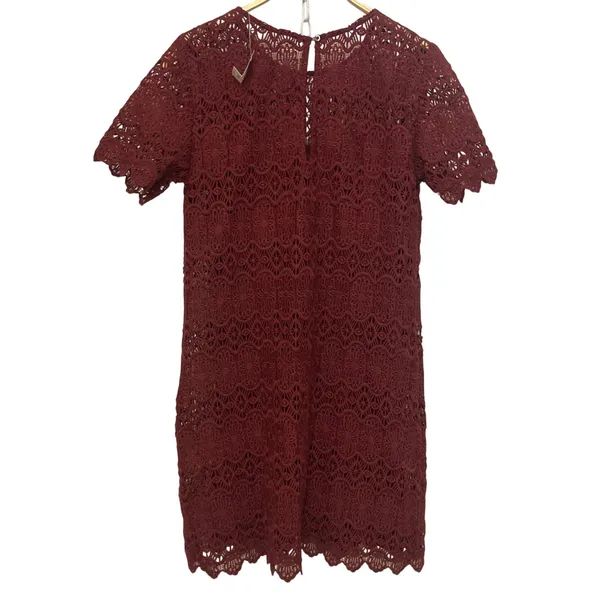 NWT Abercrombie and Fitch 1892 Collection Lace Short Sleeve Mini Dress Medium - Image 2