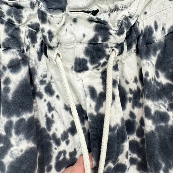 Bassike Size Small Tie-dyed Organic Cotton-jersey Track‎ Pants In White Lounge - Image 7