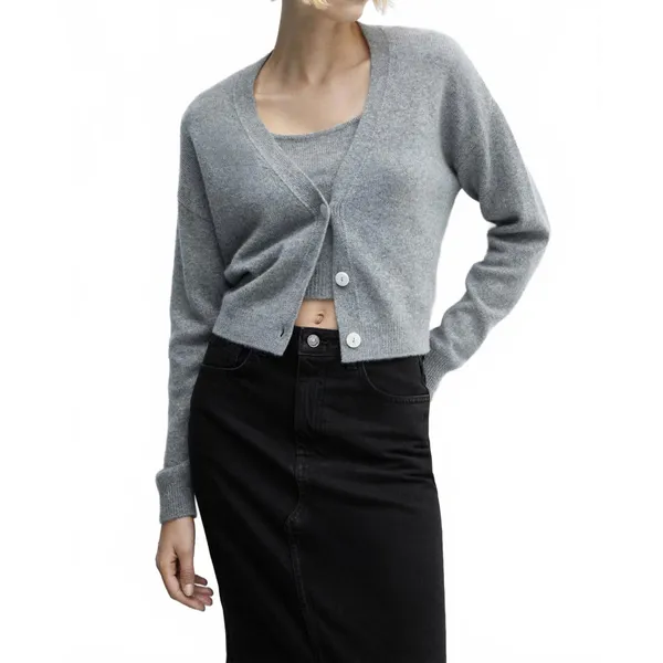 Mango Slit Denim Skirt NWT Matilda Black Wash Small - Image 3