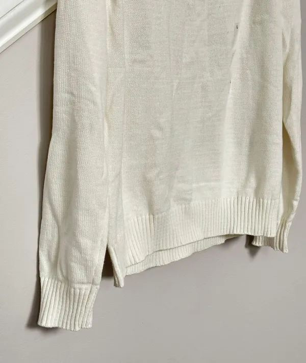 NWT Luxsoft Turtleneck Sweater White Size Large - Image 8