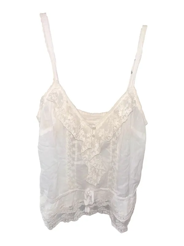Vintage! Abercrombie & Fitch Lace Trim Babydoll Cami - Image 2