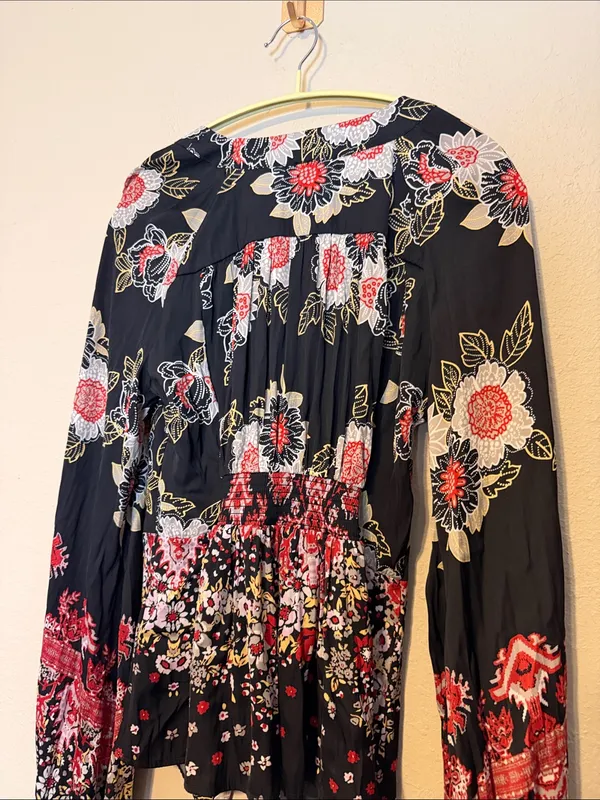 Free People Run Free Printed Tunic‎ Night Combo Size Medium - Image 9