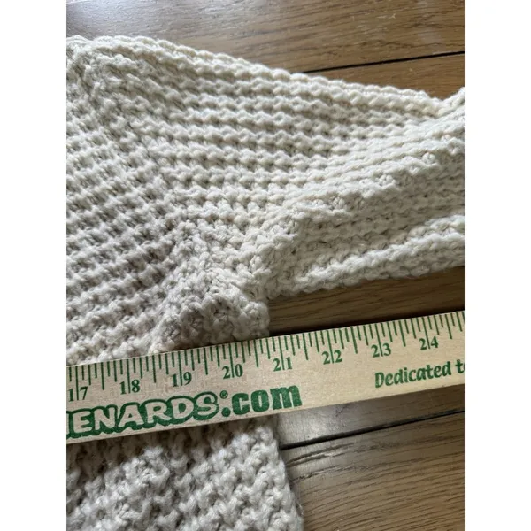 Handmade Crochet Cardigan Women Open Front Size S/M Chunky Acrylic Cottagecore Bohemian‎ - Image 5