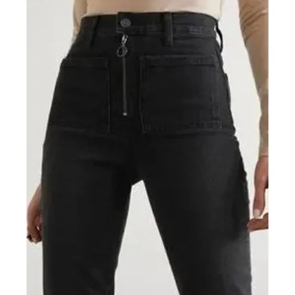 Reformation Peyton Zip Ultra High Rise Bootcut Jeans Sz. 25 - Image 2