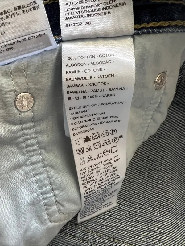 Levi’s Low Pro Straight Jeans Size 31 Breathe Out Distressed Medium Wash 90s - Image 6