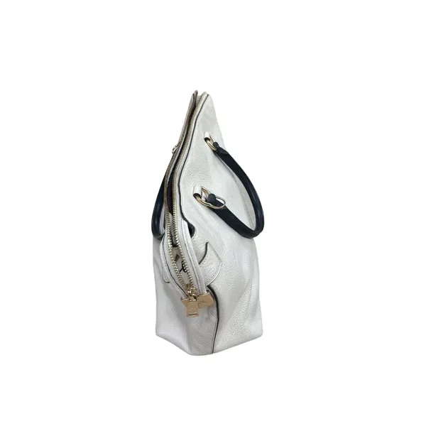 Coach New York women’s handbag clutch cream pebble leather SKU 2949 - Image 5