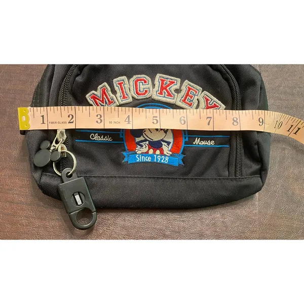 Vintage Walt Disney World Mickey Mouse Belt Bag Fanny Pack Embroidered Retro - Image 8