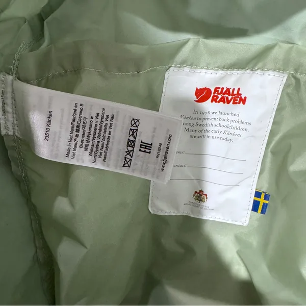 Fjällräven Kanken Classic Bag Bookbag Back Pack Mint Green Outdoor GORP Core - Image 8