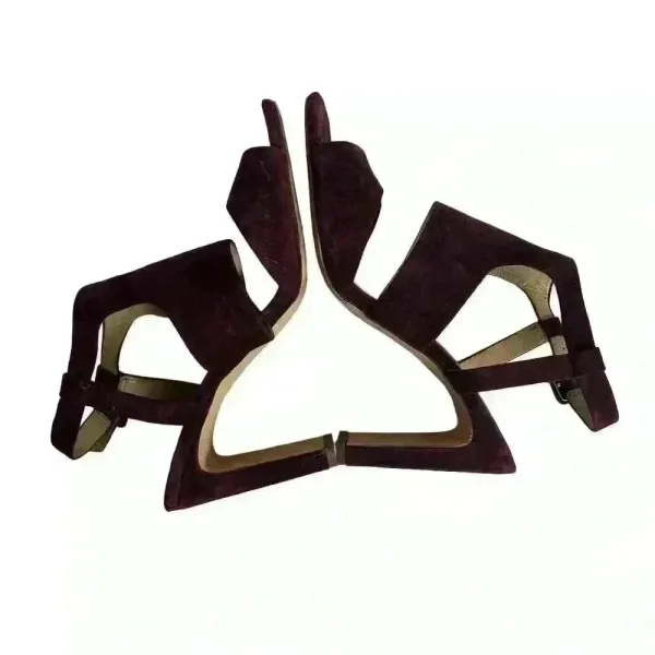 Enzo Angiolini Women's Trudy Sandal‎ Purple Strappy Block Heels 8.5 - Image 8