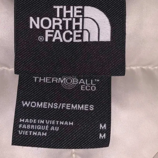 The North Face ThermoBall Eco Vest M White Puffer Gorpcore Layering Apres Ski - Image 2