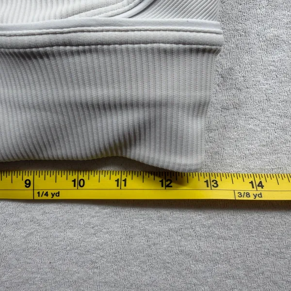 Lululemon Energy Longline Ribbed Sports Bra Women’s Size 8 White Medium Support - Image 7