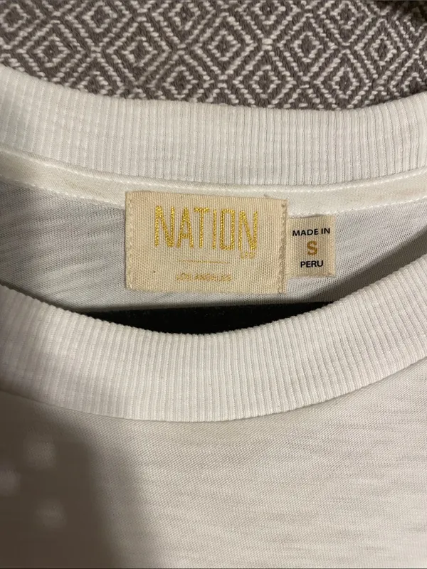 NWOT Nation LTD white ruffle shoulder top - Image 6