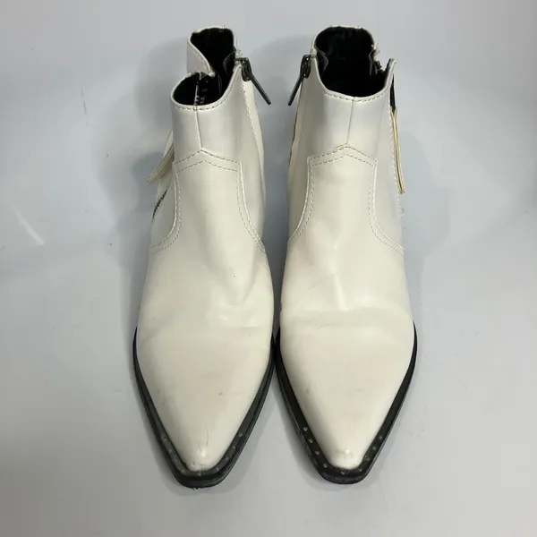 Circus by‎ Sam Edelman white whistler boots women's size 8 western trendy - Image 2