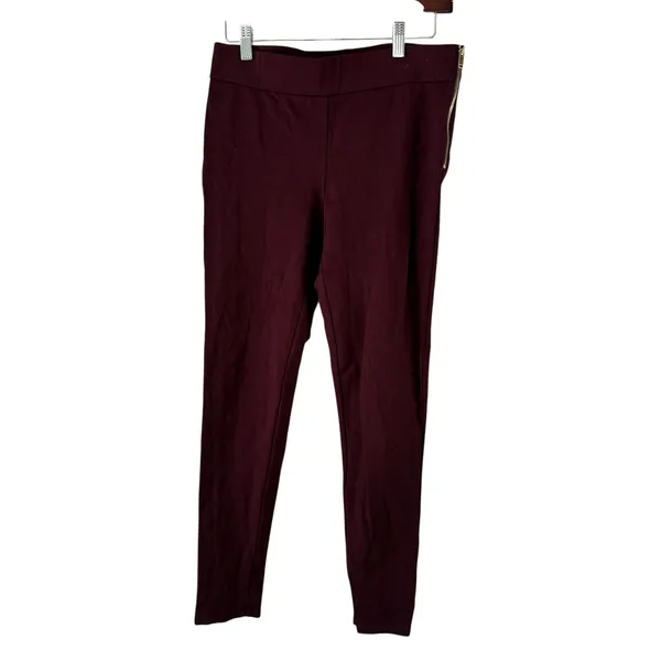 Ann Taylor Burgundy Pants Size 6 Career Work Office Side Zip‎ - Image 8