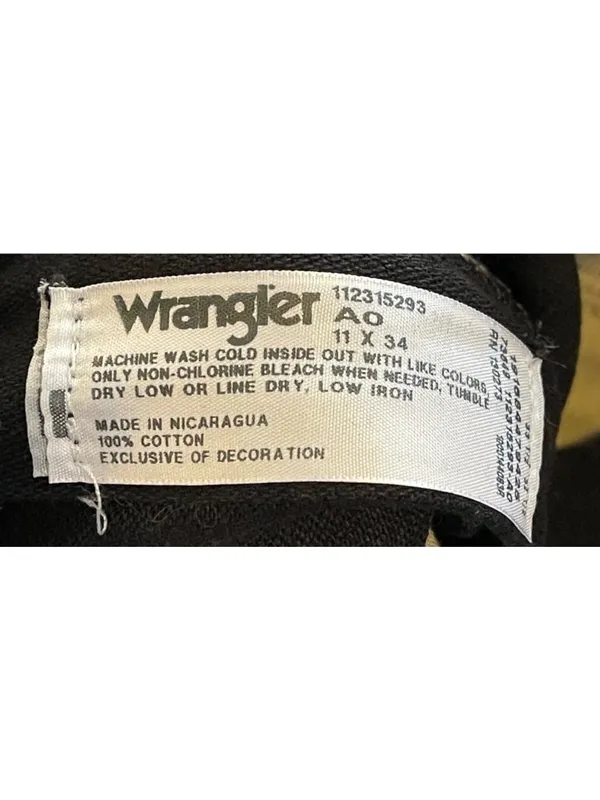 Wrangler Cowboy Cut Jeans Natural Rise Slim Fit Tapered Legs Size 11 x 34 Tall - Image 5