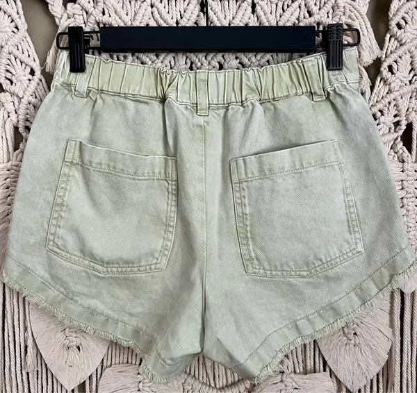 High-Rise Denim Shorts - Image 3