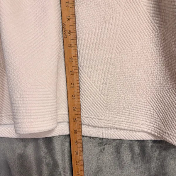 MV‎ Sport La Jolla Pullover Women XXL Cream Quilted Qtr Zip Golf Casual Coastal - Image 8
