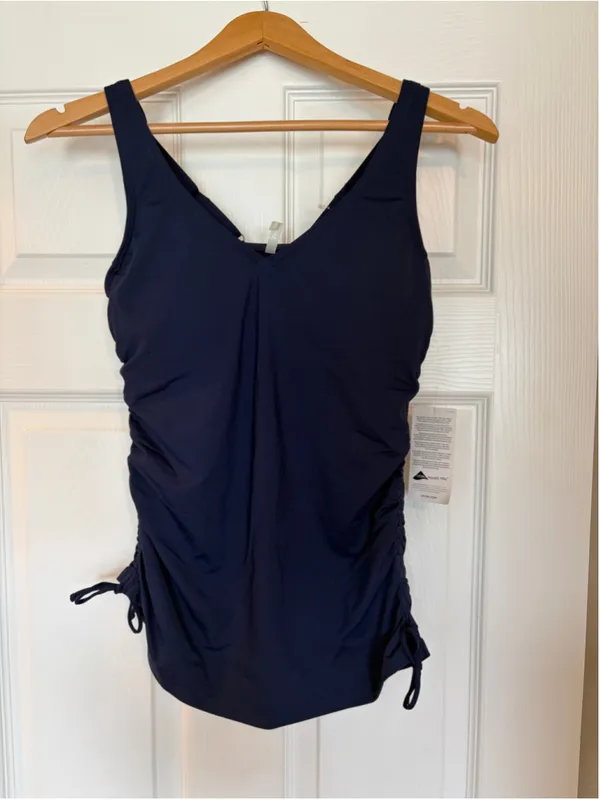 NWT Lands’ End Tankini Swim Top Size 2 XS UPF 50 Resort Beach F16 - Image 2