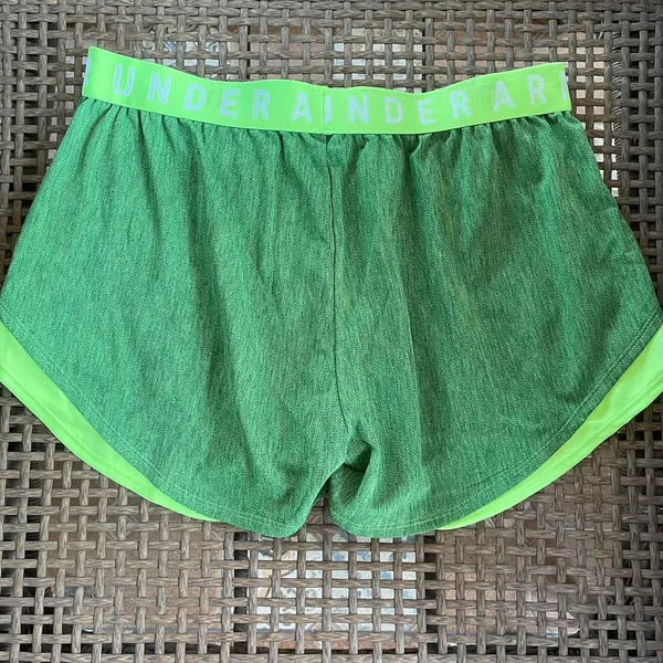 Under Armour Green Activewear Shorts - Image 2