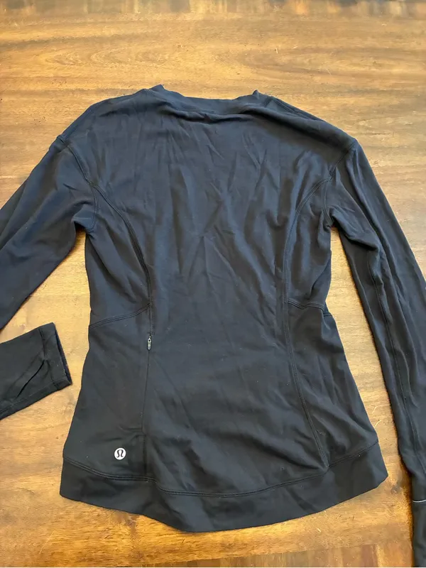 Lululemon Close to Crossing Long Sleeve Top Shirt Women’s XS Rulu Black - Image 2