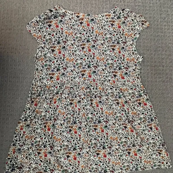 🩷ANTHROPOLOGIE VANESSA VIRGINIA FLORAL LADDER LACE VNECK TUNIC TOP, Size Small - Image 6