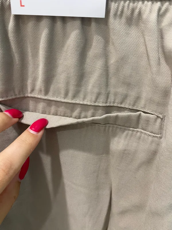 Nwt High-Waisted Twill Jogger Pants Size Large - Image 11