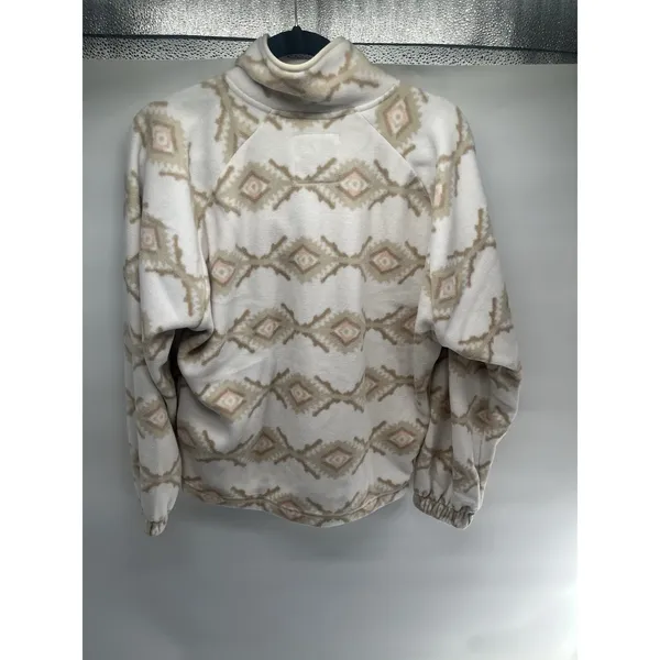 Hollister Fleece Sweater Womens XS Aztec Print 1/4 Zip Sweatshirt‎ Pullover - Image 5