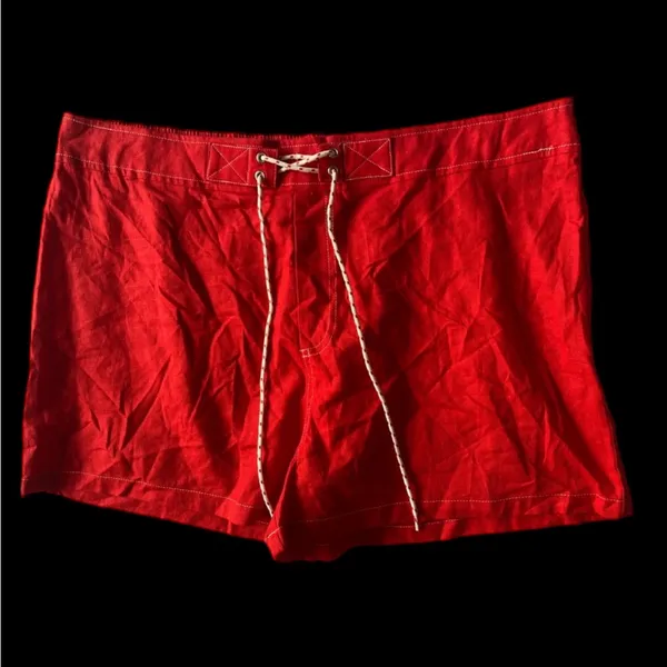 55% Linen‎ 45% Rayon Plus Size Wild Fable Red Woman Shorts Size XXL - Image 7