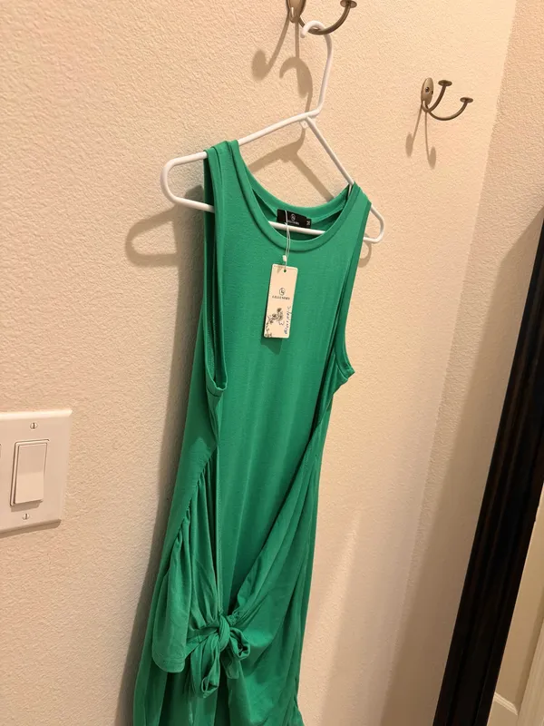 Lillusory Women’s Wrap Dress Green Size M - Image 8