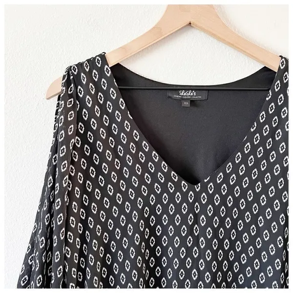 Lulu’s Shifting Dears Black Print Long Sleeve Dress - Image 6