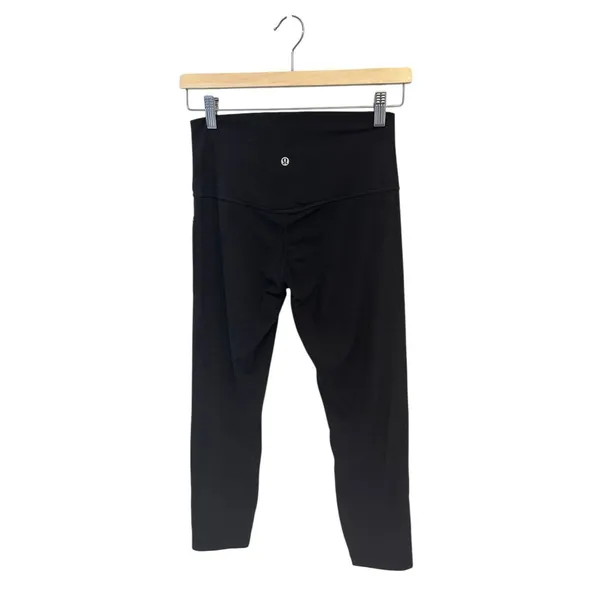 NWT Lululemon Align Ribbed HR Crop 23" leggings black size 8 Authentic - Image 2