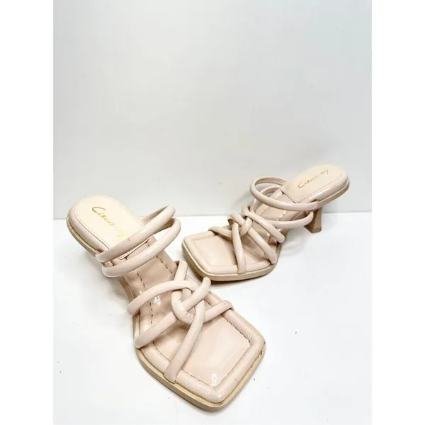 CircusBy Sam Edelman Sandala Womens‎ Size 7 Tan Square Toe Slip On Heels - Image 5