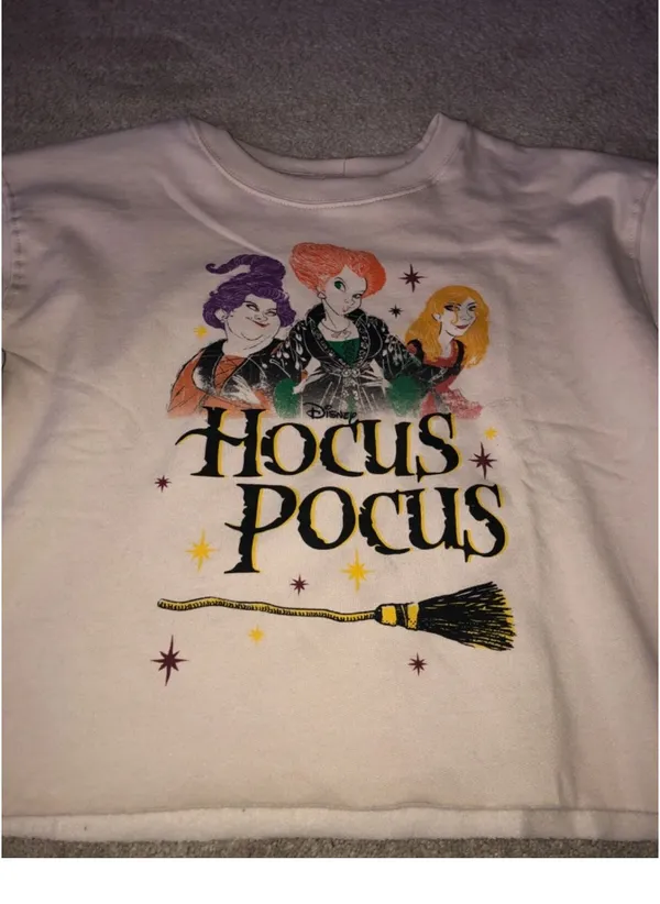 Disney Hocus Pocus Sanderson Sisters Crop Sweatshirt JRS XL New - Image 5