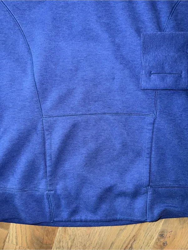 The North Face Women's Athletic Hoodie Blue w/ thumbholes sz Medium - Image 5