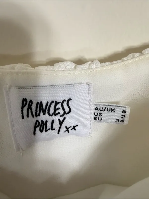 Princess Polly Ariah Long Sleeve Top White Size 2 - Image 7