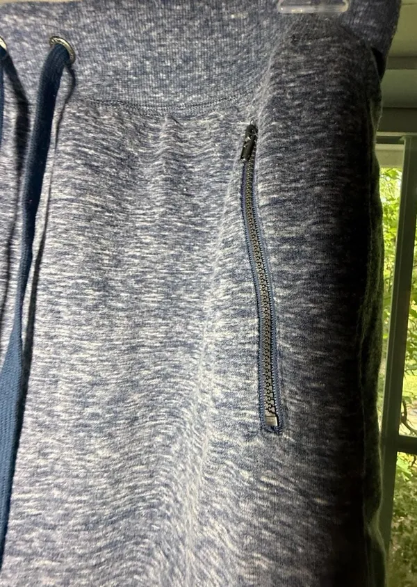 Green Tea Women's Heathered Blue Athletic Skort with Zip Pocket - Image 2