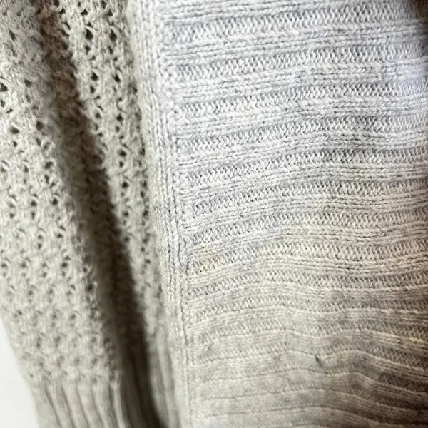 Anthropologie Moth Cardigan Sz Small‎ Grey Knitted Open Front - Image 4