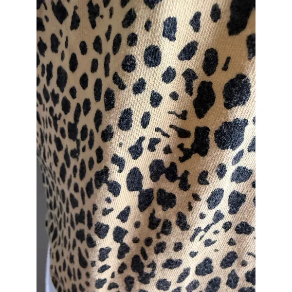 Brandy Melville Leopard Print Tie-Front Crop Top‎ Indie Sleeze Coquette Y2K - Image 2