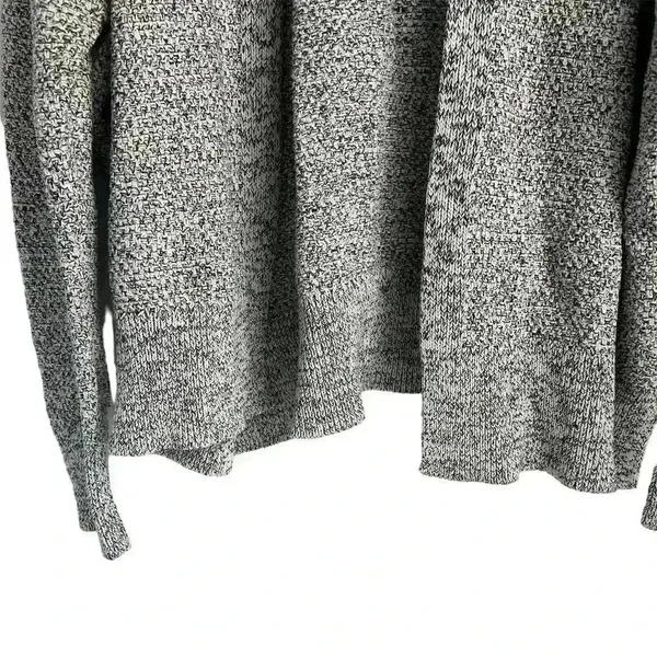GAP Women's White and Black Open Front Cardigan Sweater‎ Size L Casual Knit - Image 6