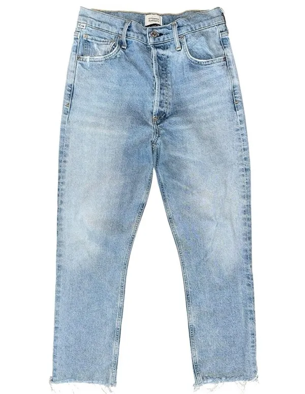 Citizens of Humanity Women’s Size 27 Light Blue Wash Charlotte Cropped Jeans - Image 3