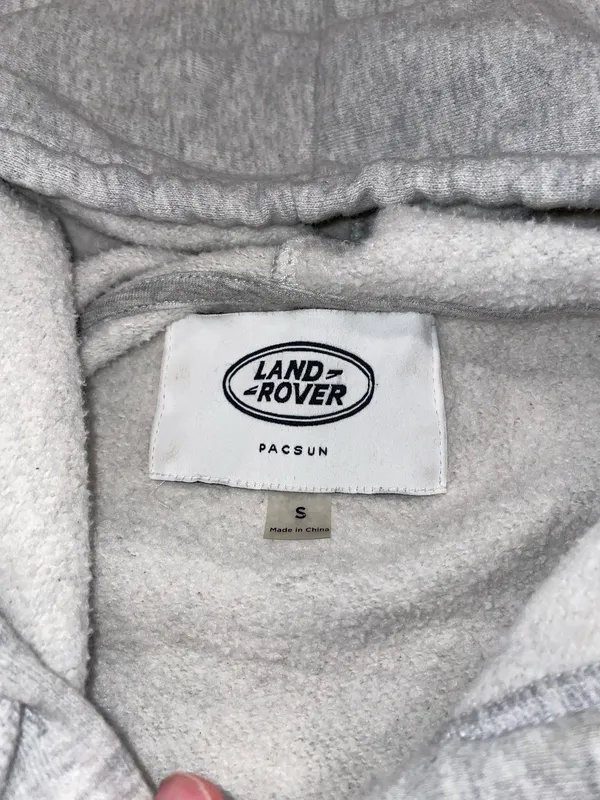 Land Rover Pacsun grey oversized zip-up - Image 2