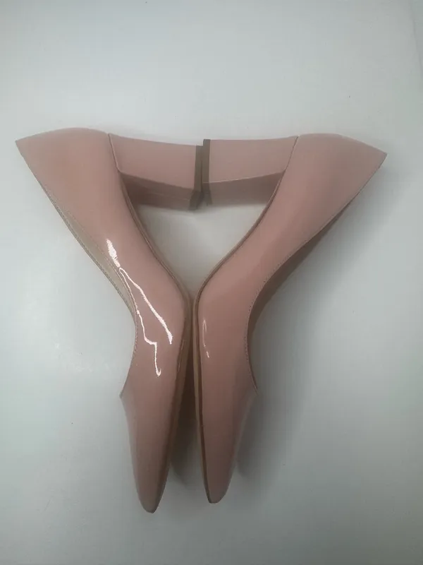Marc Fisher Mizlas Nude Patent Leather Pumps Women's Size 8M - Image 6
